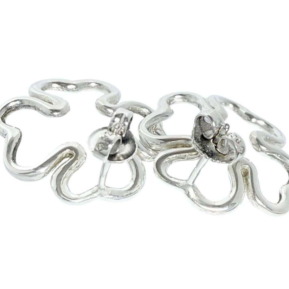 CHANEL Authentic Silver Love Earrings - Picture 2 of 10